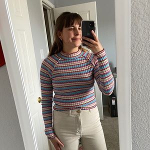 Free people cropped turtle neck